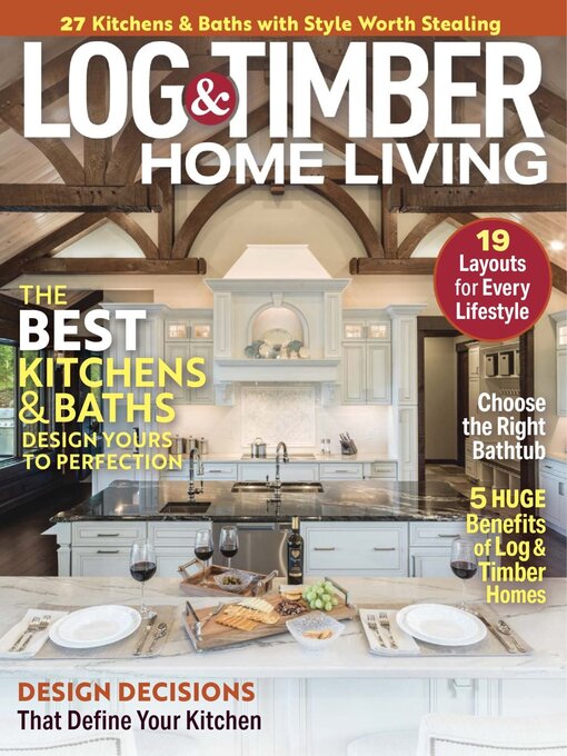 Cover image for Log and Timber Home Living